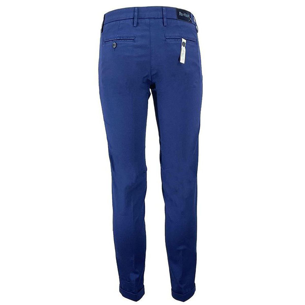 Pantalone in tinta unita in tencel uomo Re-Hash Blu elettrico Re-Hash  p2492277